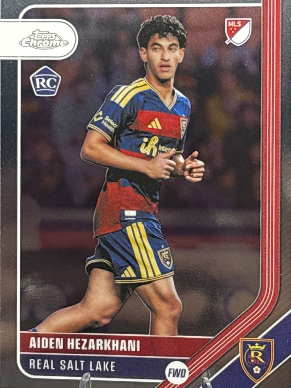 Topps Chrome Real Salt Lake Aiden Hezarkhani Rookie Soccer Card